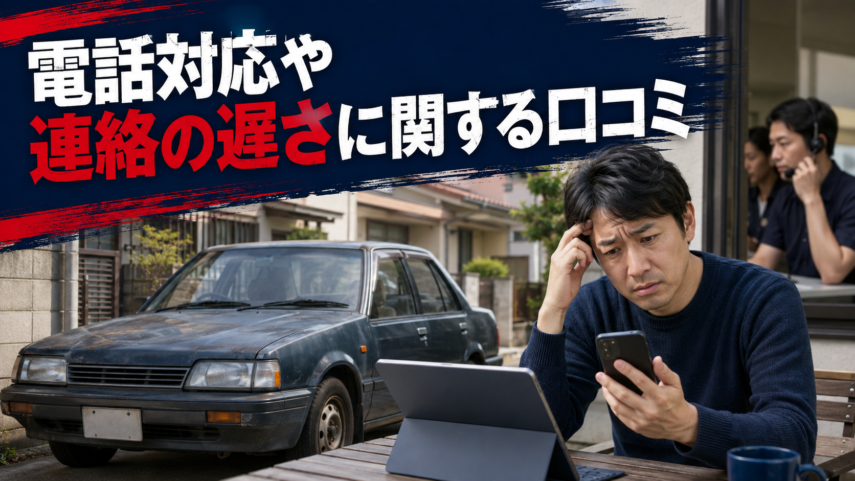 電話対応や連絡の遅さに関する口コミ