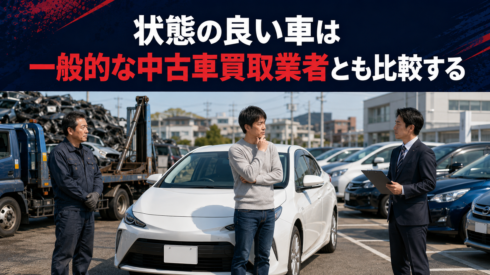 状態の良い車は一般的な中古車買取業者とも比較する