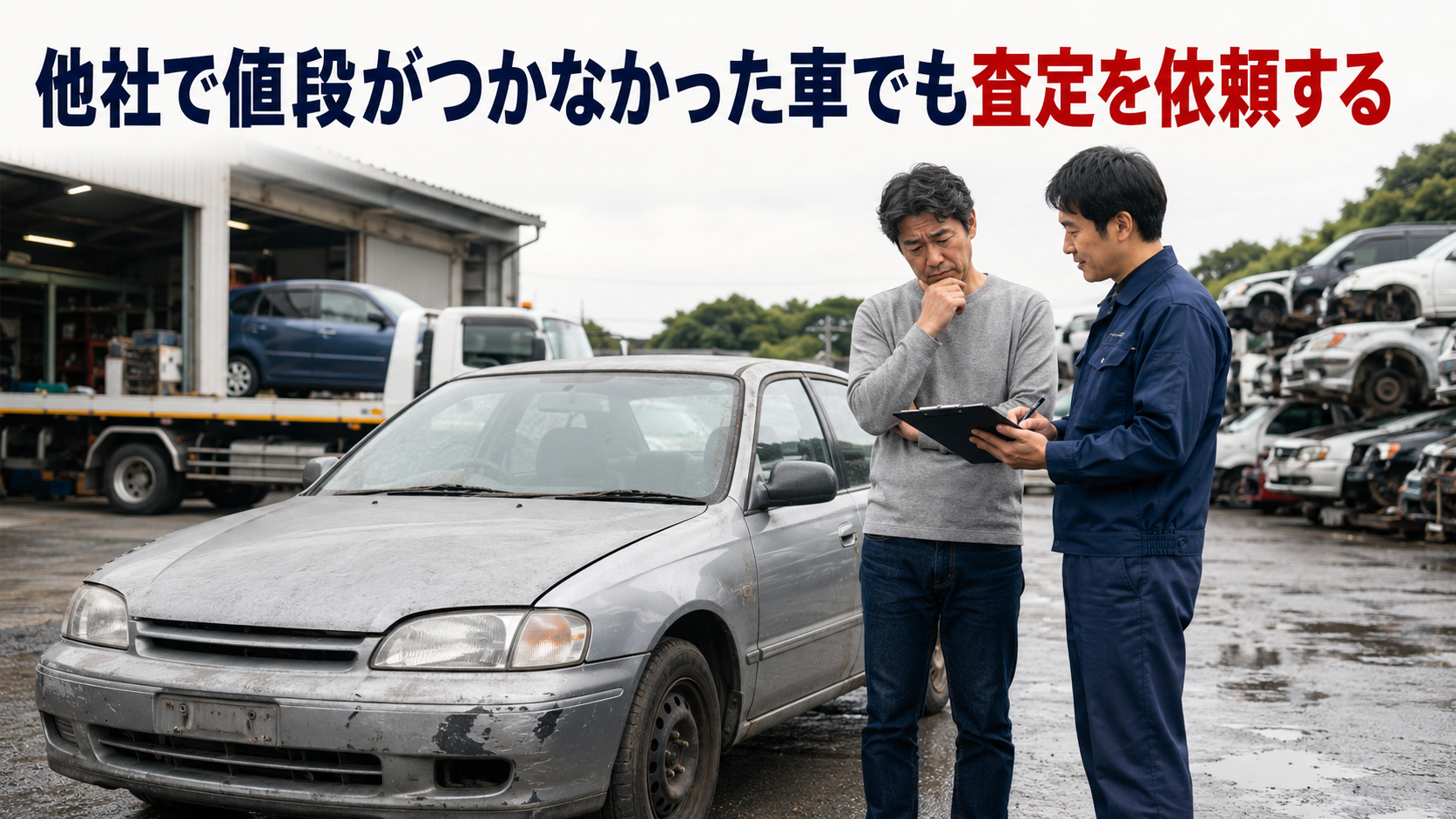 他社で値段がつかなかった車でも査定を依頼する