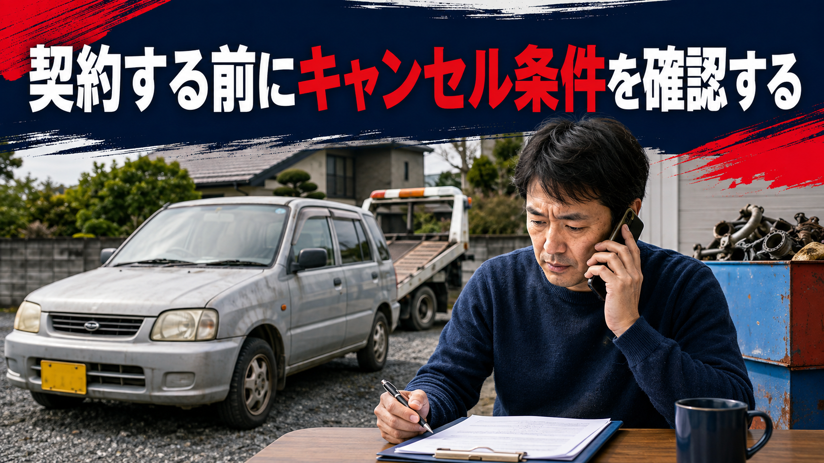 契約する前にキャンセル条件を確認する