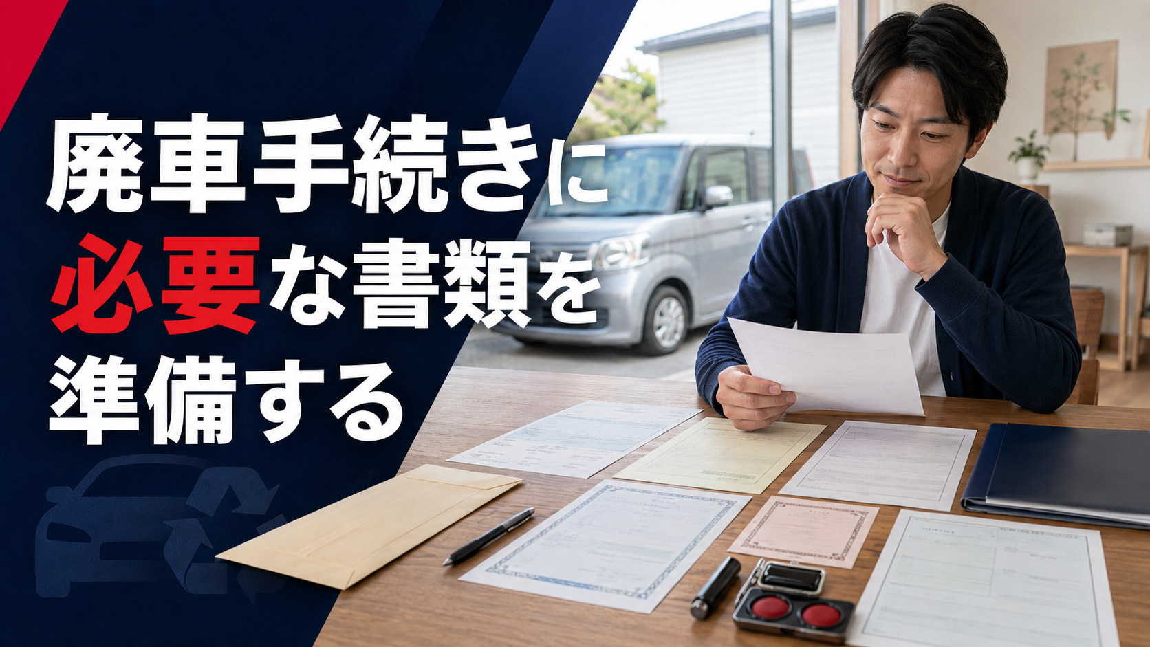 廃車手続きに必要な書類を準備する