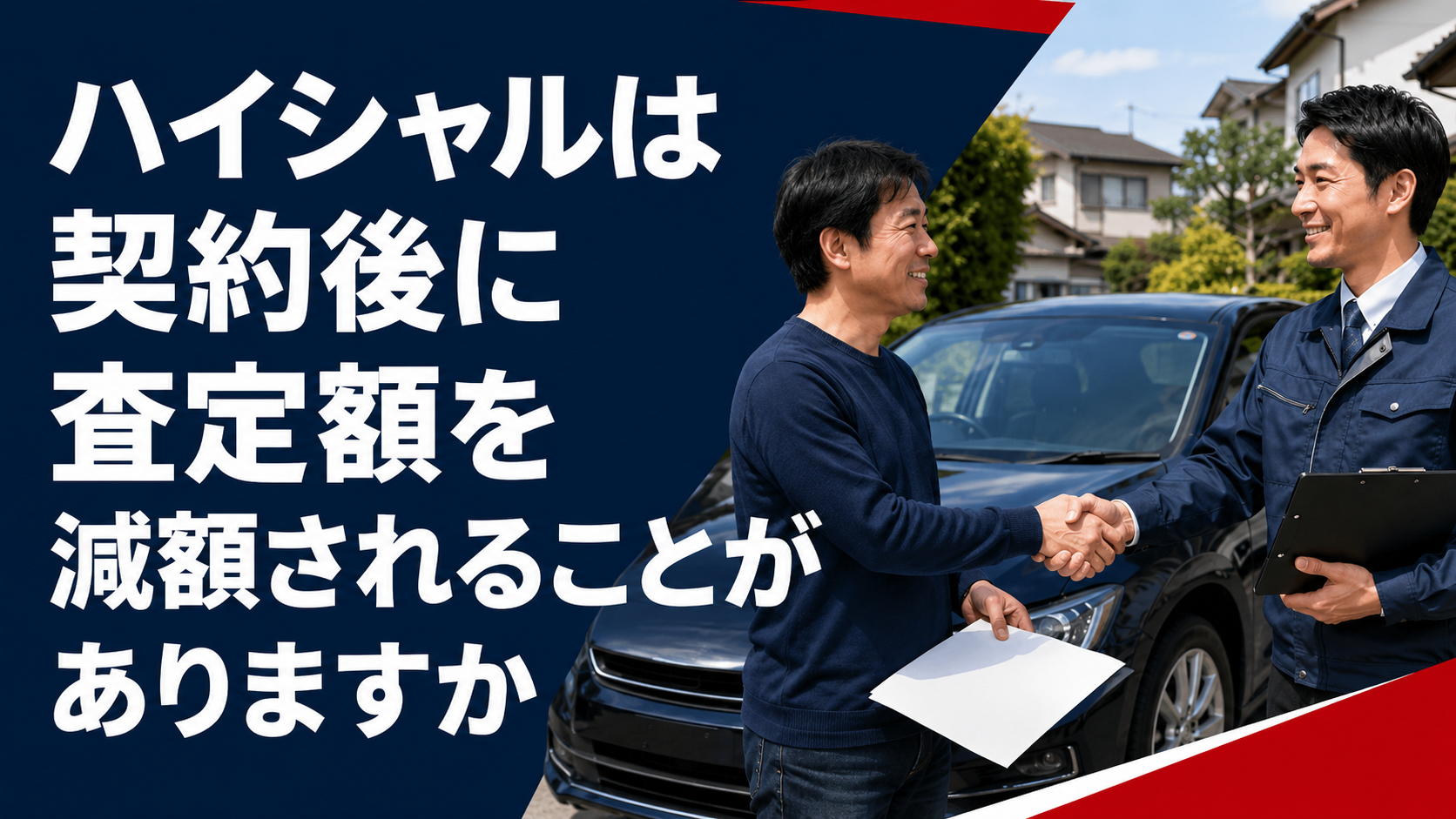 ハイシャルは契約後に査定額を減額されることがありますか