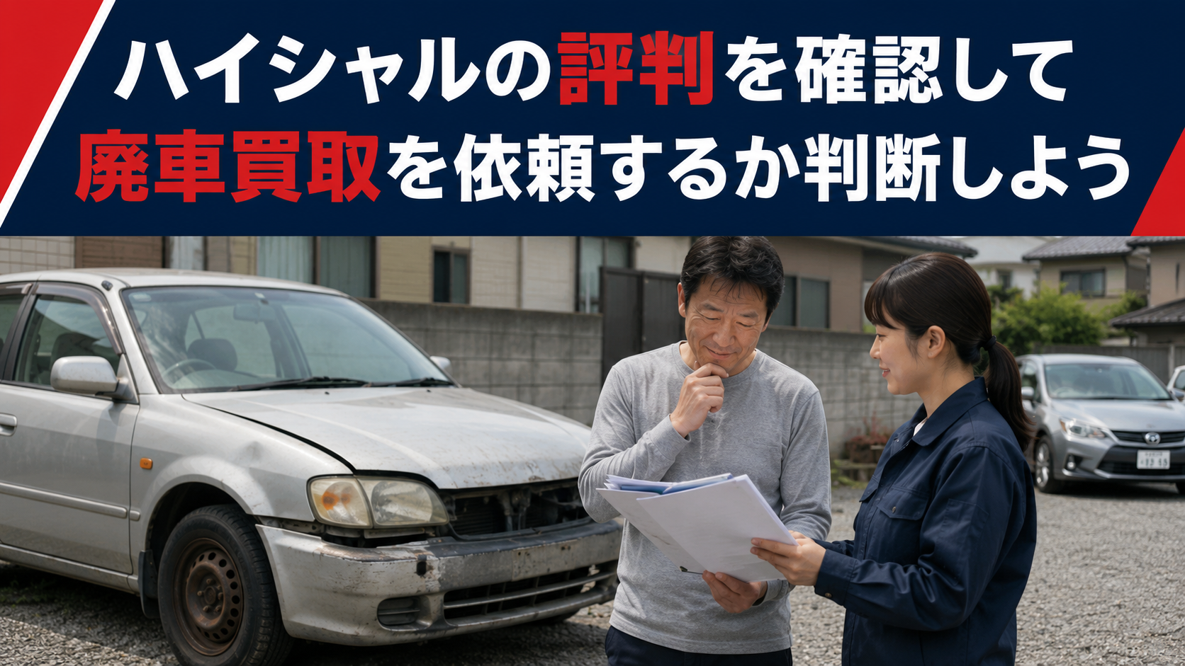 ハイシャルの評判を確認して廃車買取を依頼するか判断しよう