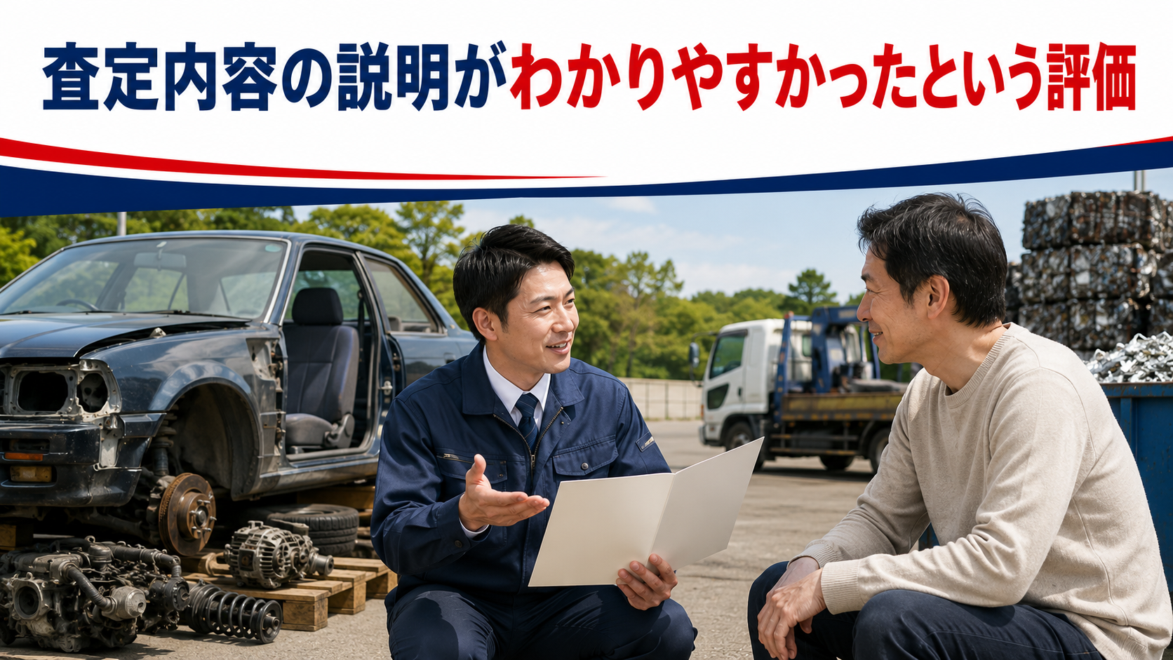 査定内容の説明がわかりやすかったという評価