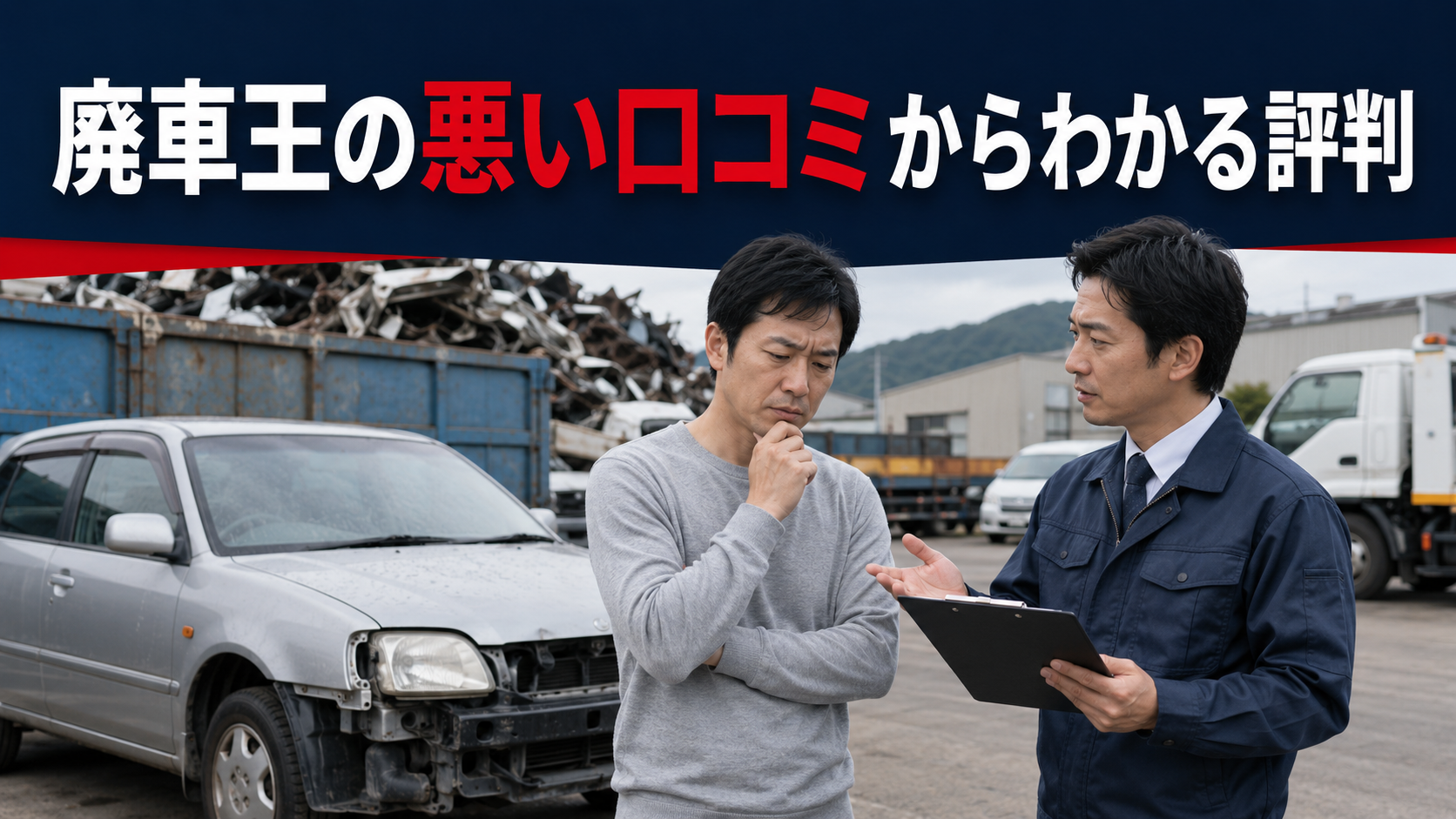 廃車王の悪い口コミからわかる評判