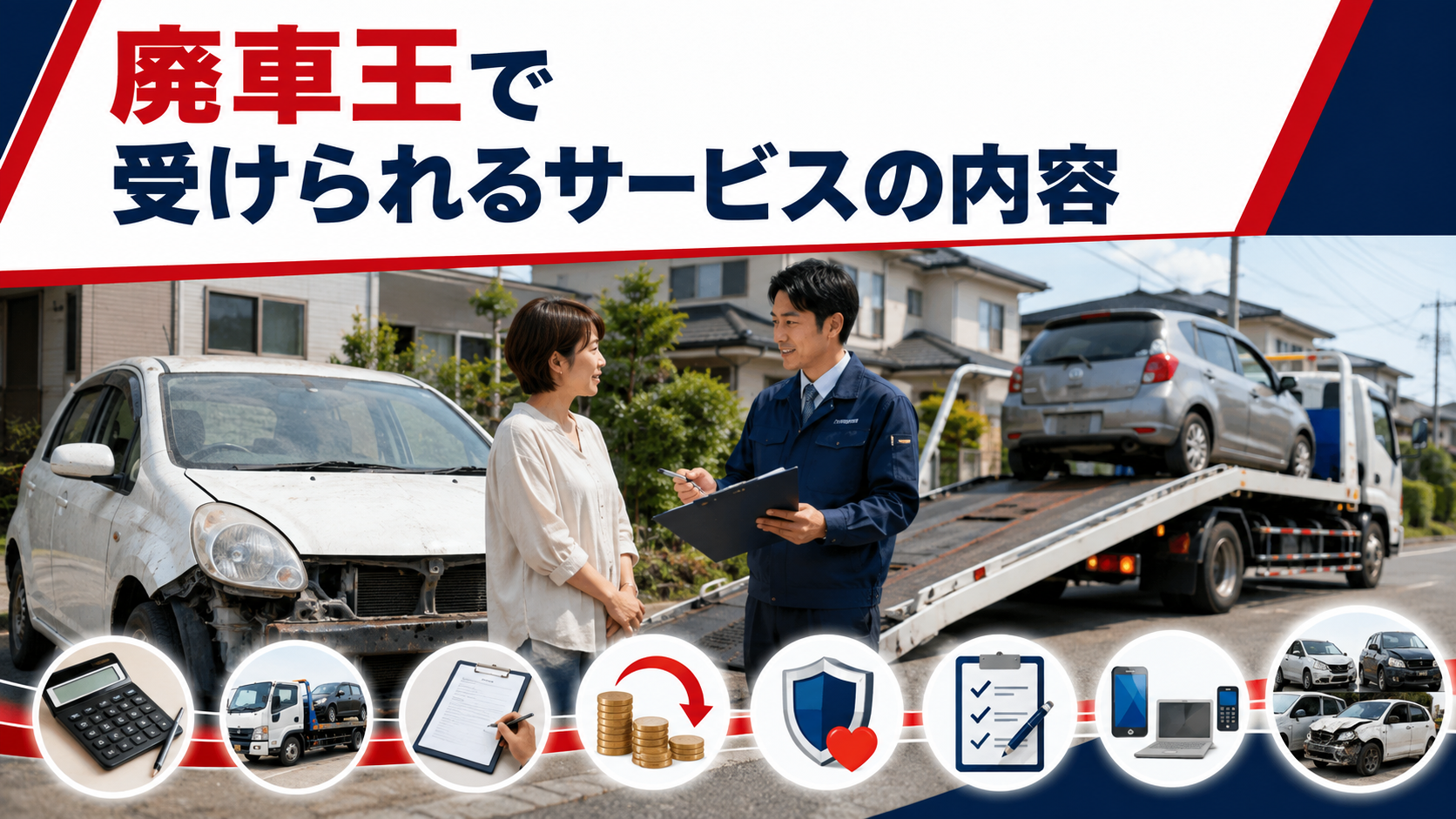 廃車王で受けられるサービスの内容