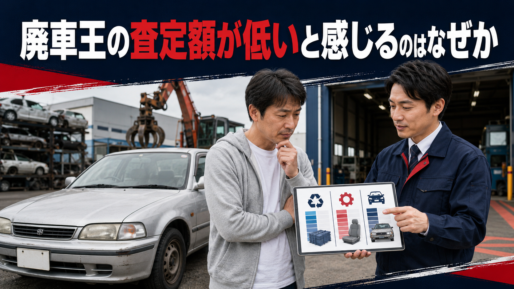 廃車王の査定額が低いと感じるのはなぜか