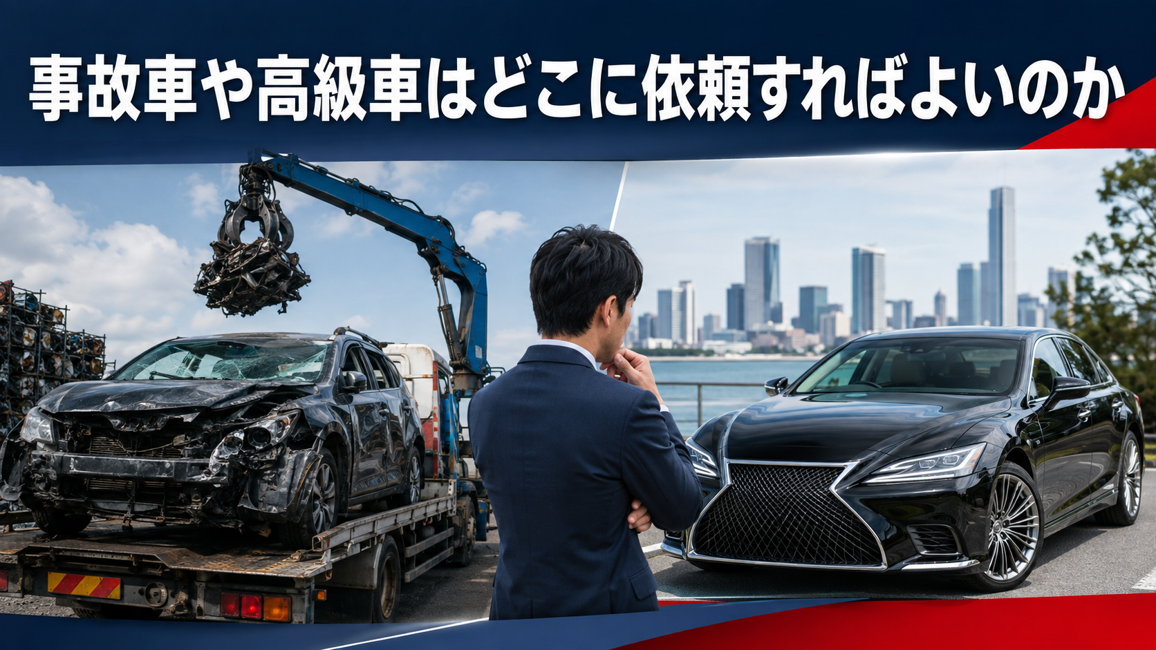 事故車や高級車はどこに依頼すればよいのか
