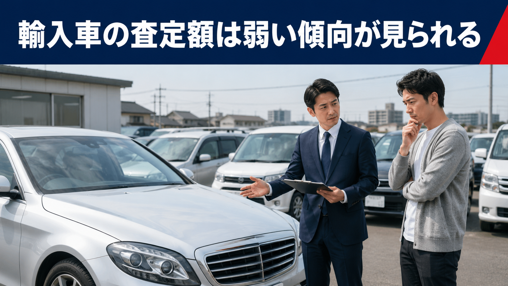 輸入車の査定額は弱い傾向が見られる