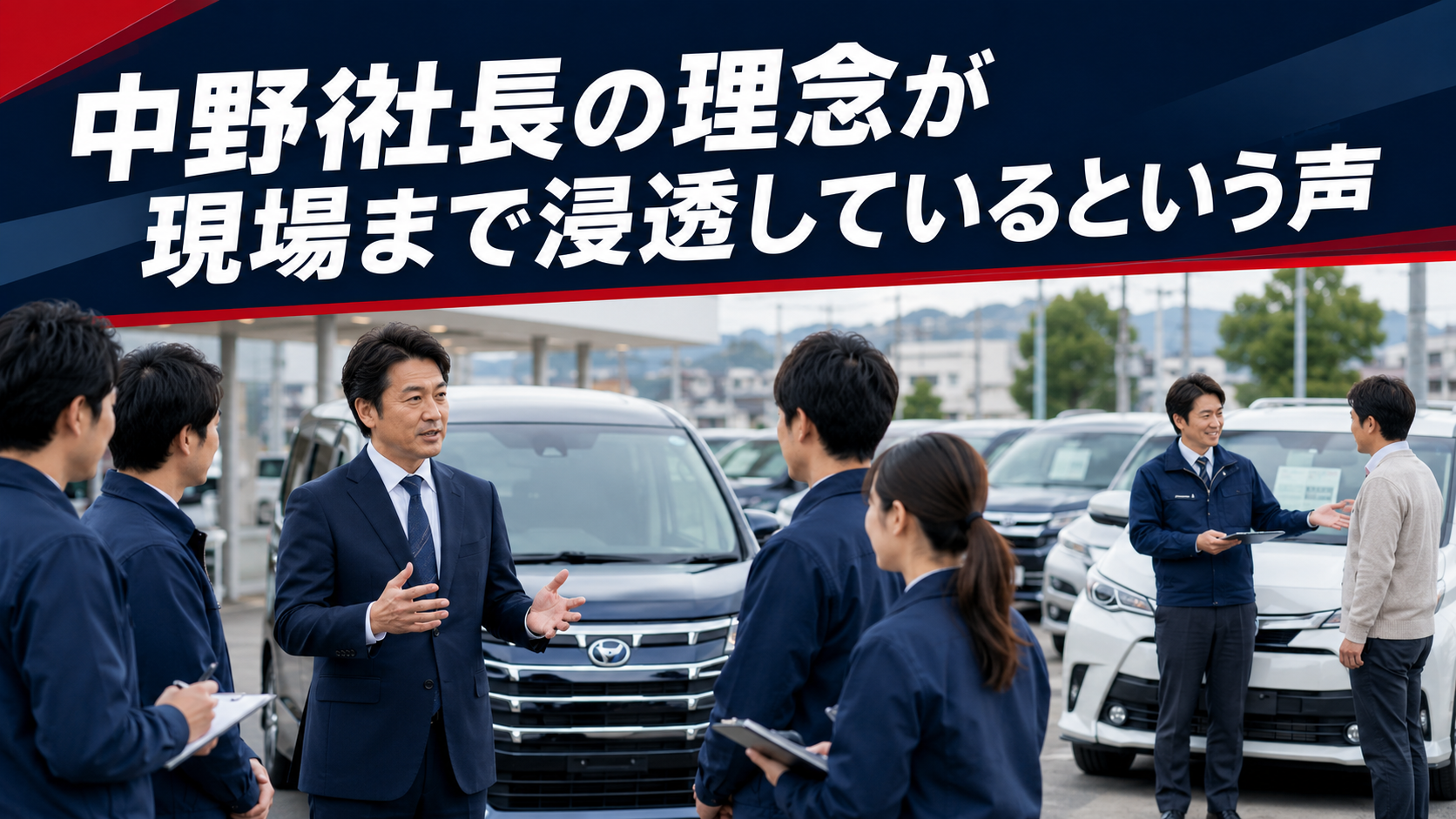 中野社長の理念が現場まで浸透しているという声