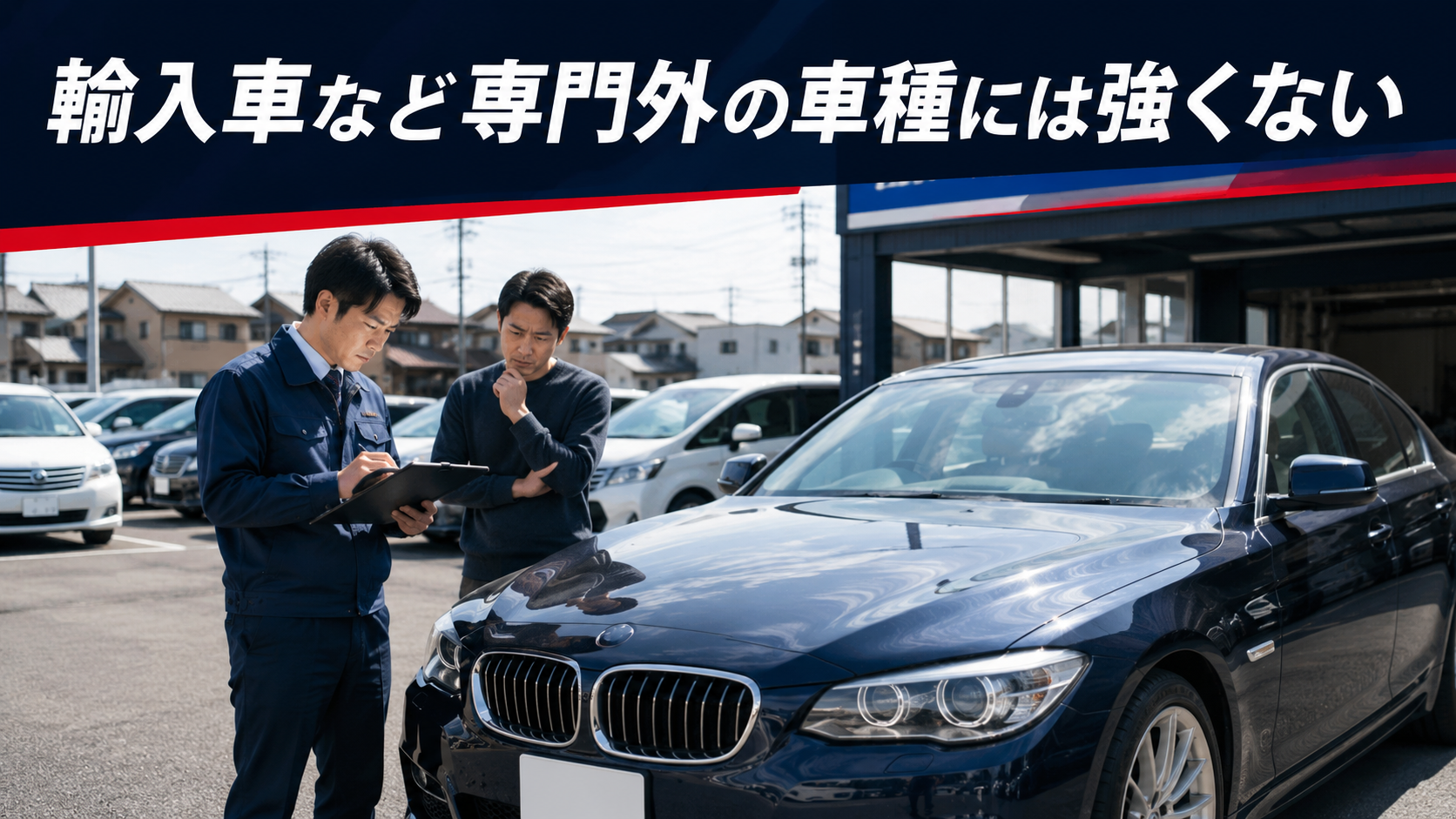 輸入車など専門外の車種には強くない