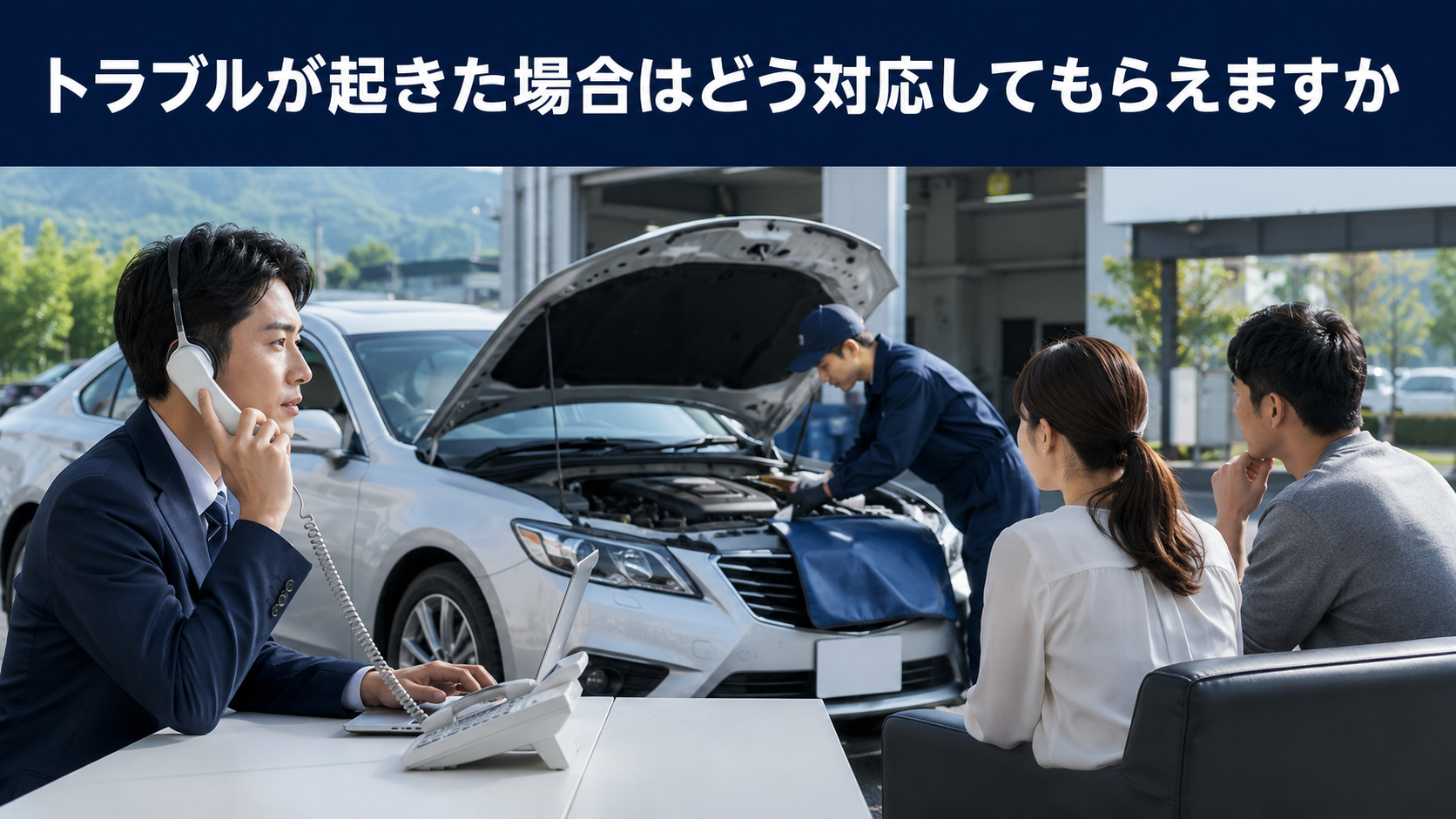トラブルが起きた場合はどう対応してもらえますか