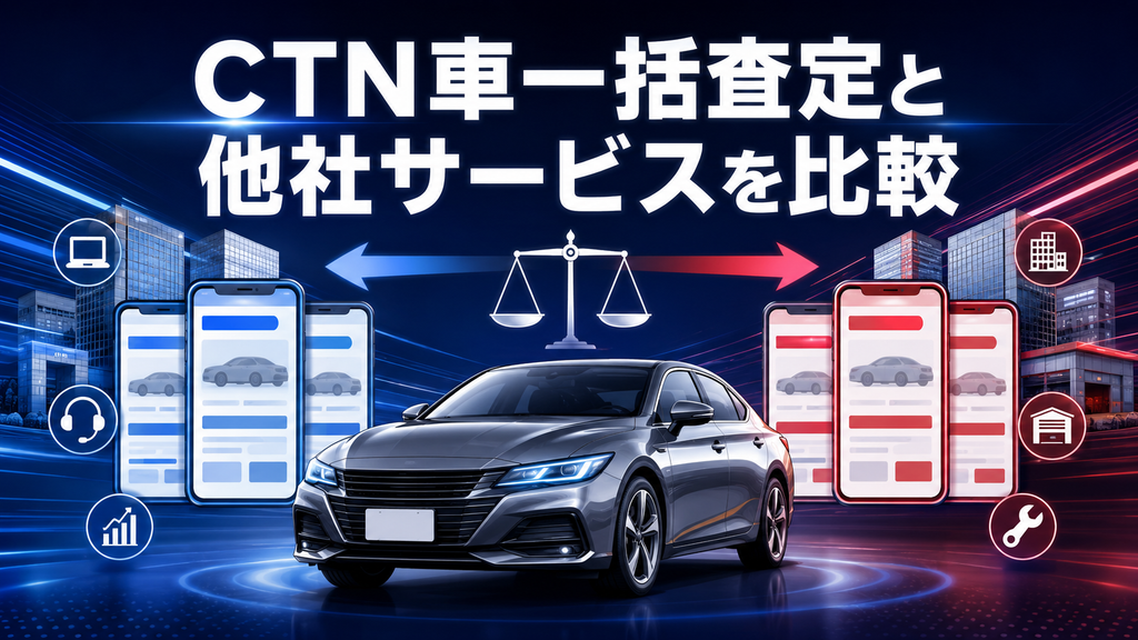 CTN車一括査定と他社サービスを比較