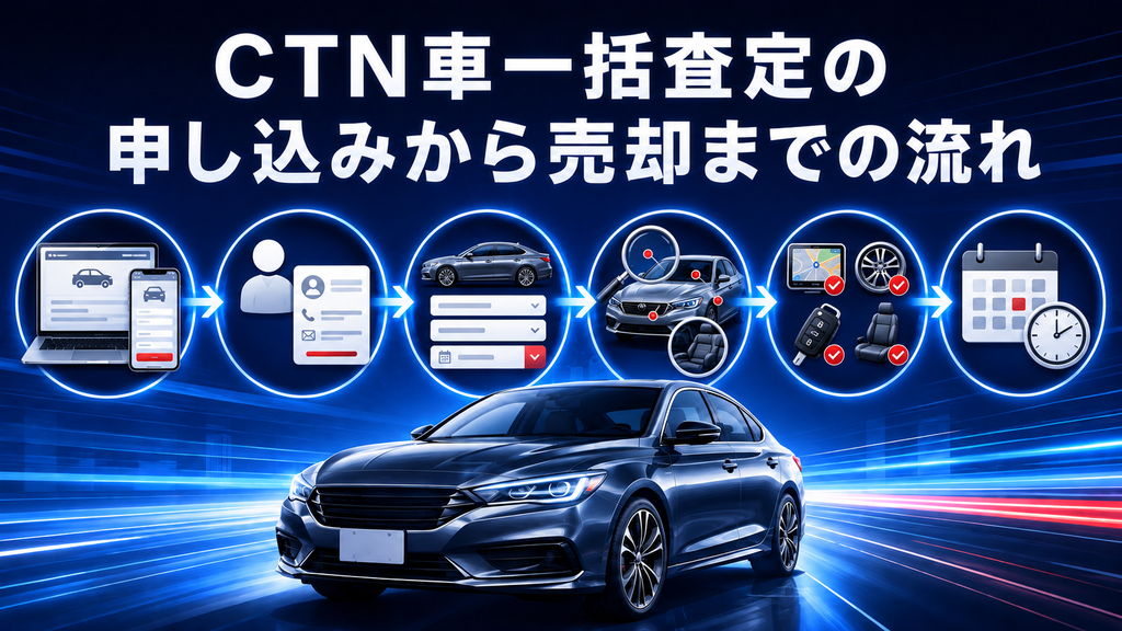 CTN車一括査定の申し込みから売却までの流れ
