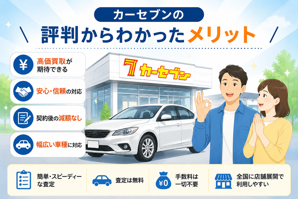 カーセブンの評判からわかったメリット