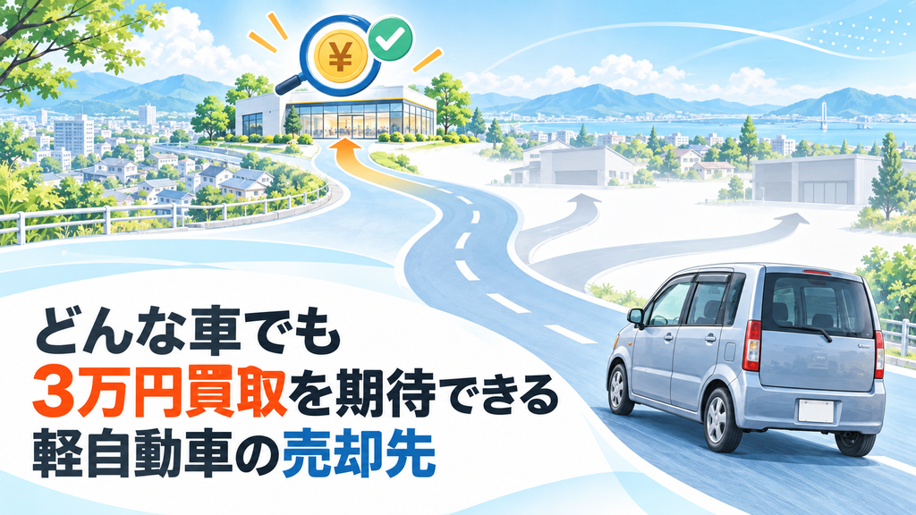 どんな車でも3万円買取を期待できる軽自動車の売却先