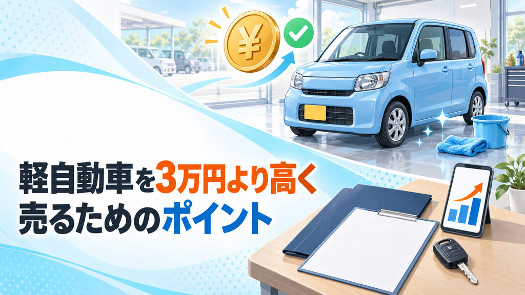 軽自動車を3万円より高く売るためのポイント