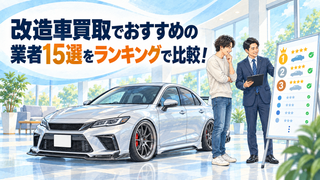 改造車買取でおすすめの業者15選をランキングで比較！