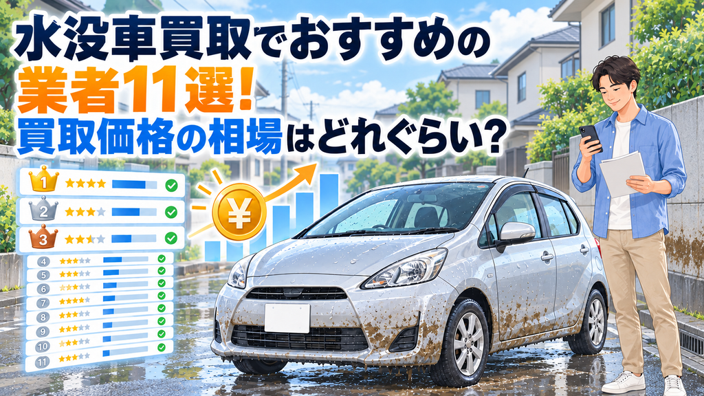 水没車買取でおすすめの業者11選!買取価格の相場はどれぐらい？
