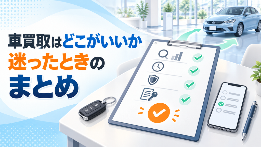 車買取はどこがいいか迷ったときのまとめ