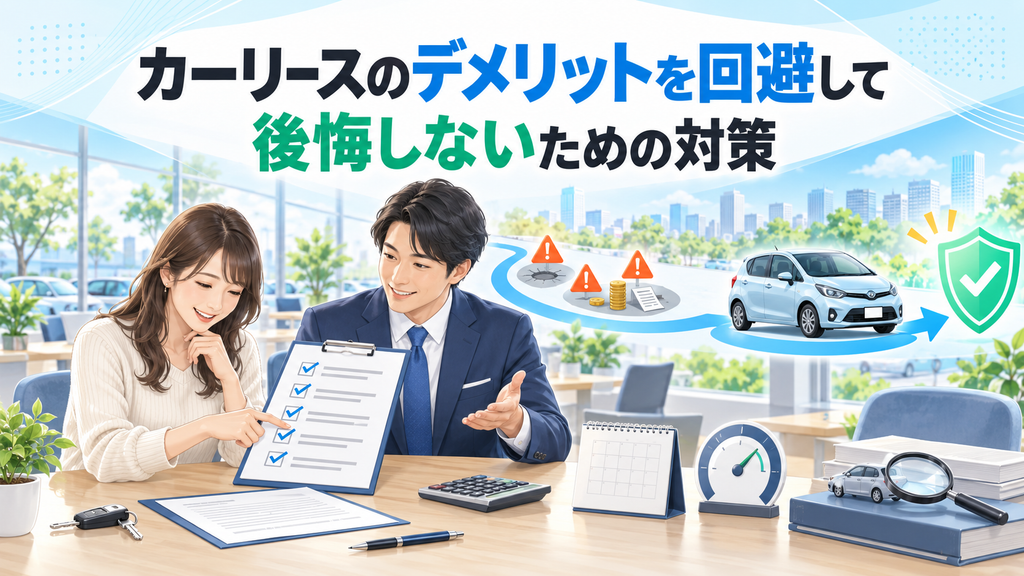 カーリースのデメリットを回避して後悔しないための対策