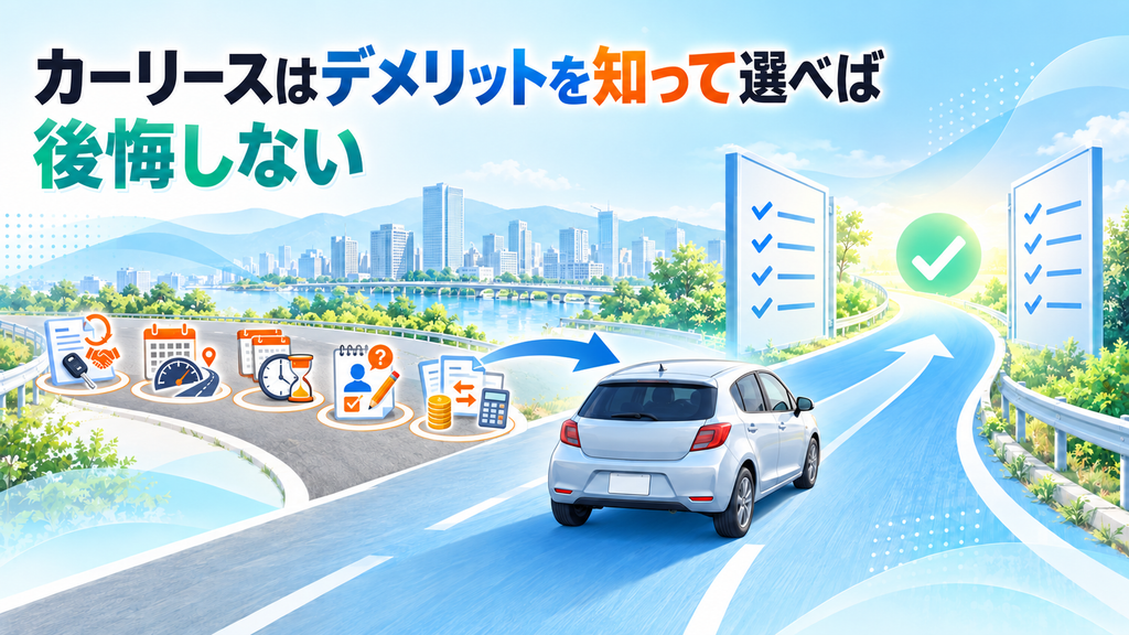 カーリースはデメリットを知って選べば後悔しない