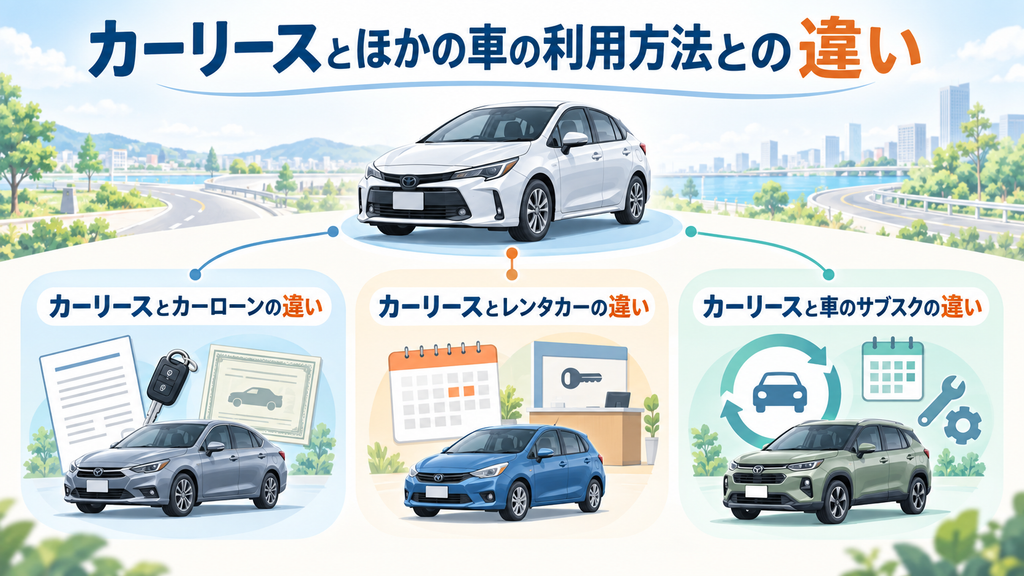カーリースとほかの車の利用方法との違い