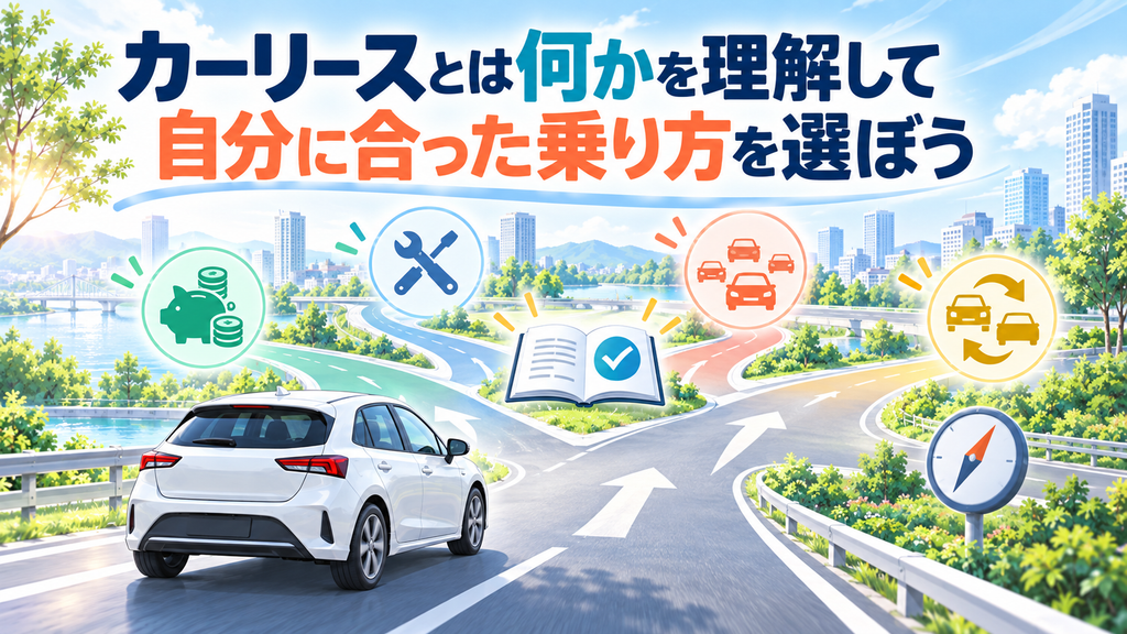 カーリースとは何かを理解して自分に合った乗り方を選ぼう