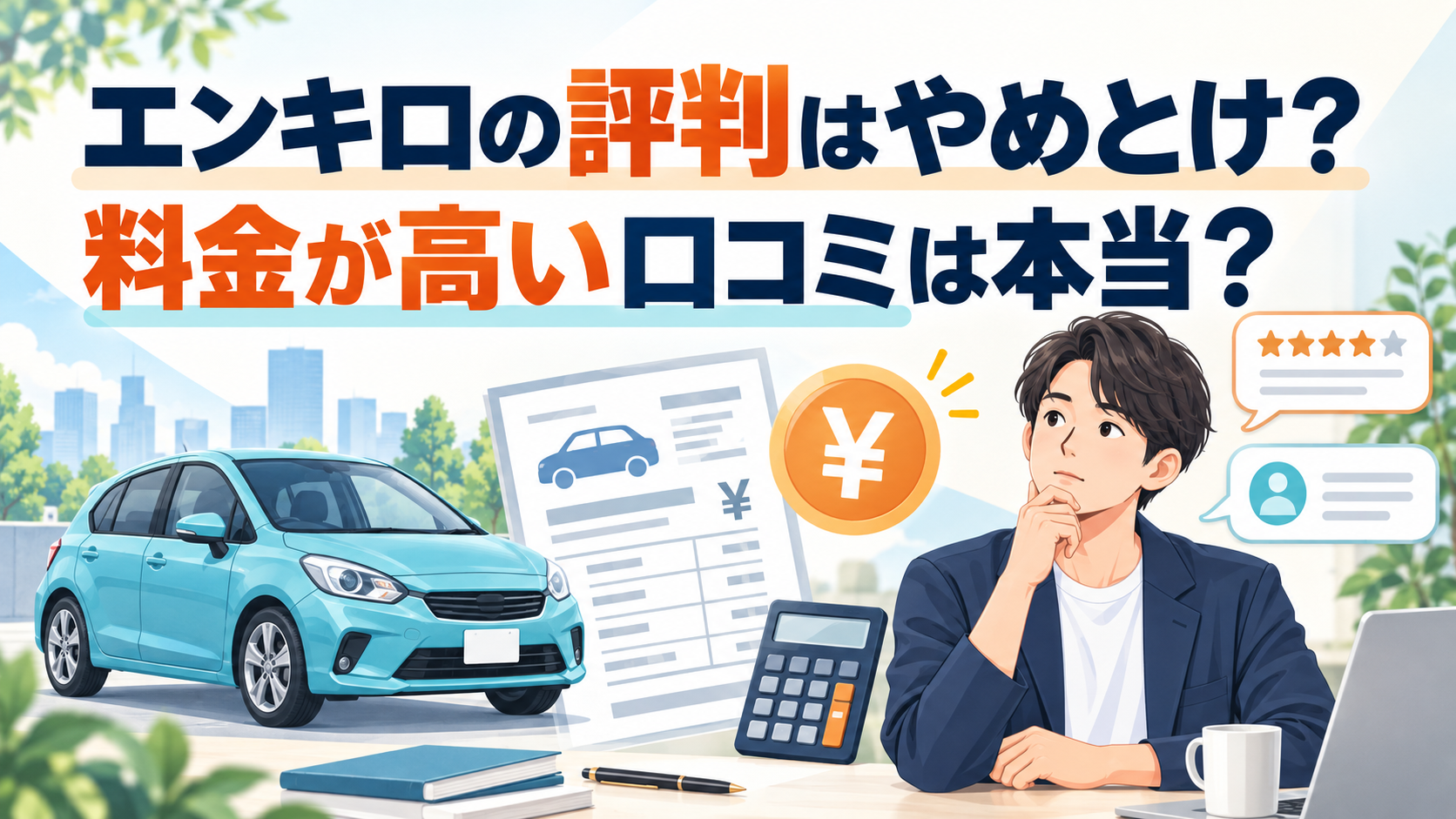 エンキロの評判はやめとけ？料金が高い口コミは本当？