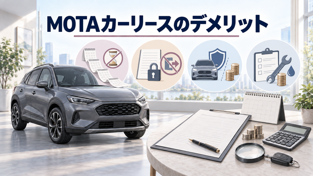 MOTAカーリースのデメリット