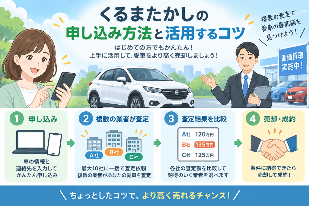 くるまたかしの申し込み方法と活用するコツ