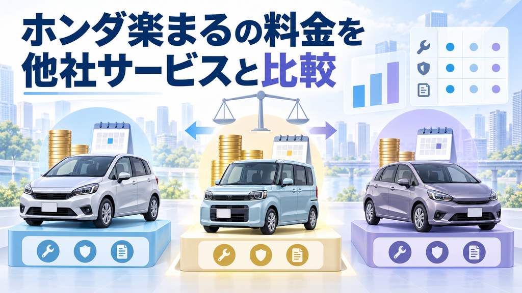 ホンダ楽まるの料金を他社サービスと比較