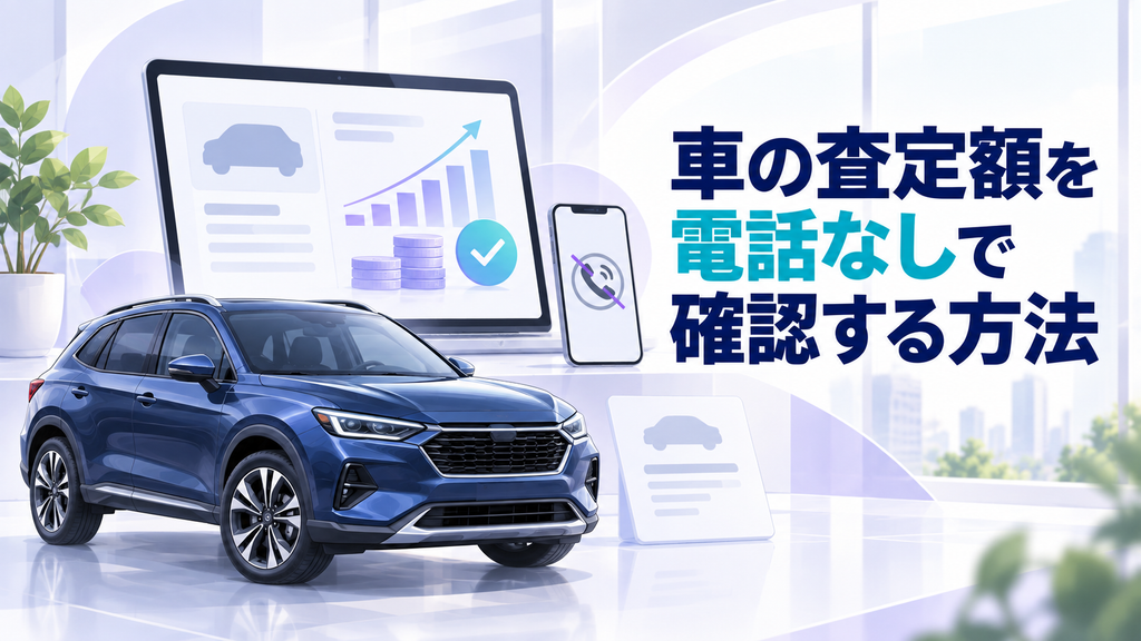 車の査定額を電話なしで確認する方法