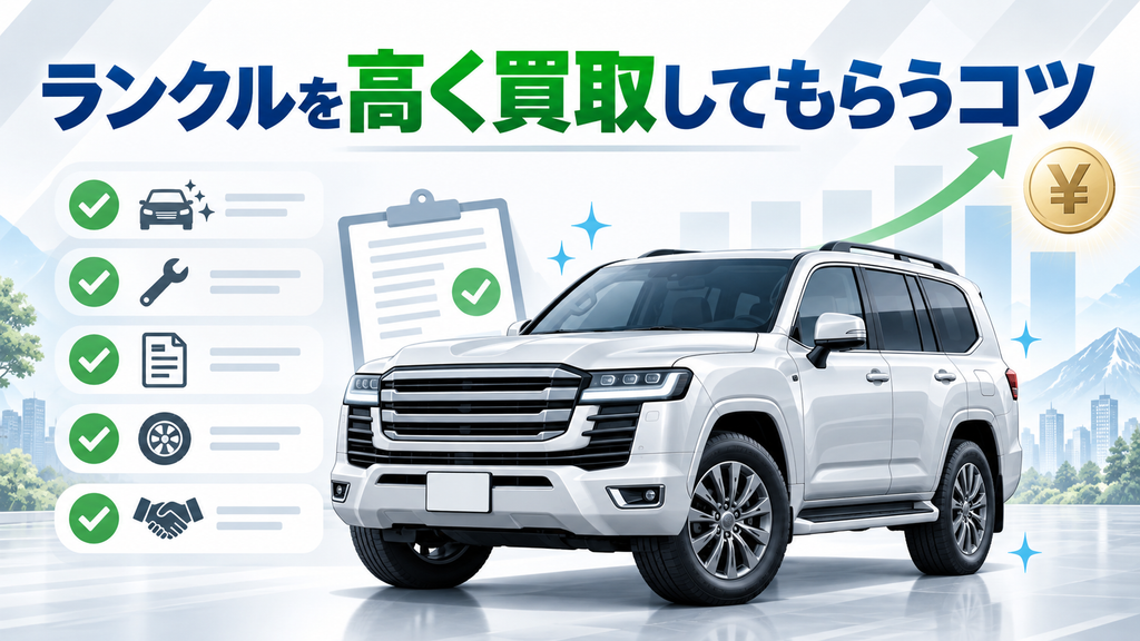 ランクルを高く買取してもらうコツ