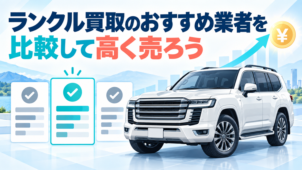 ランクル買取のおすすめ業者を比較して高く売ろう