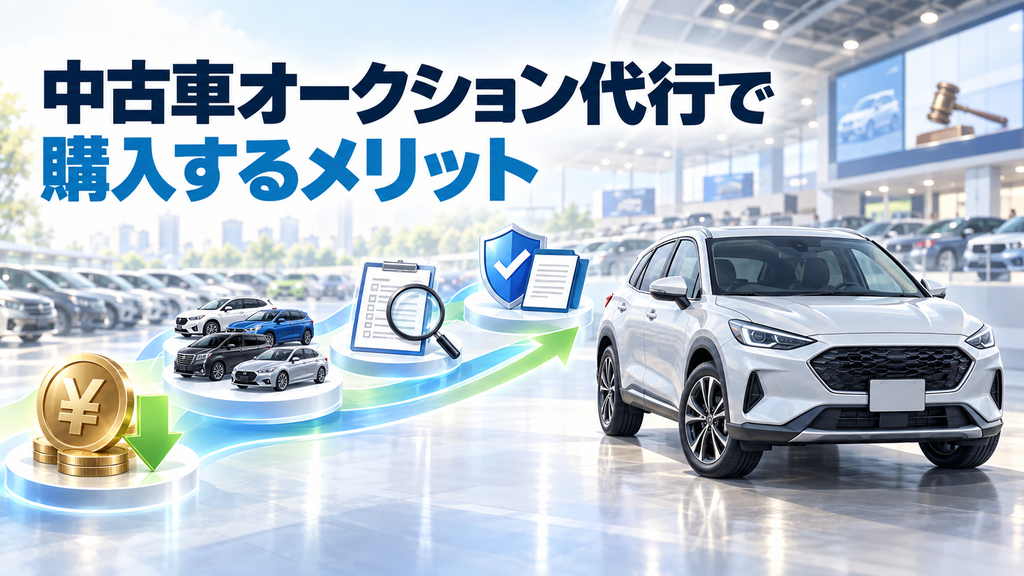 中古車オークション代行で購入するメリット