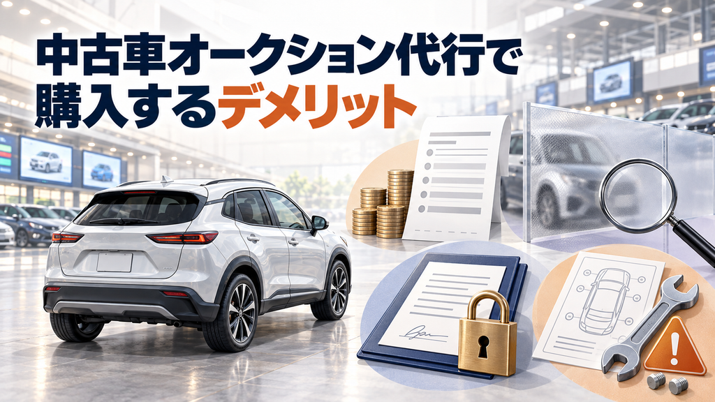 中古車オークション代行で購入するデメリット