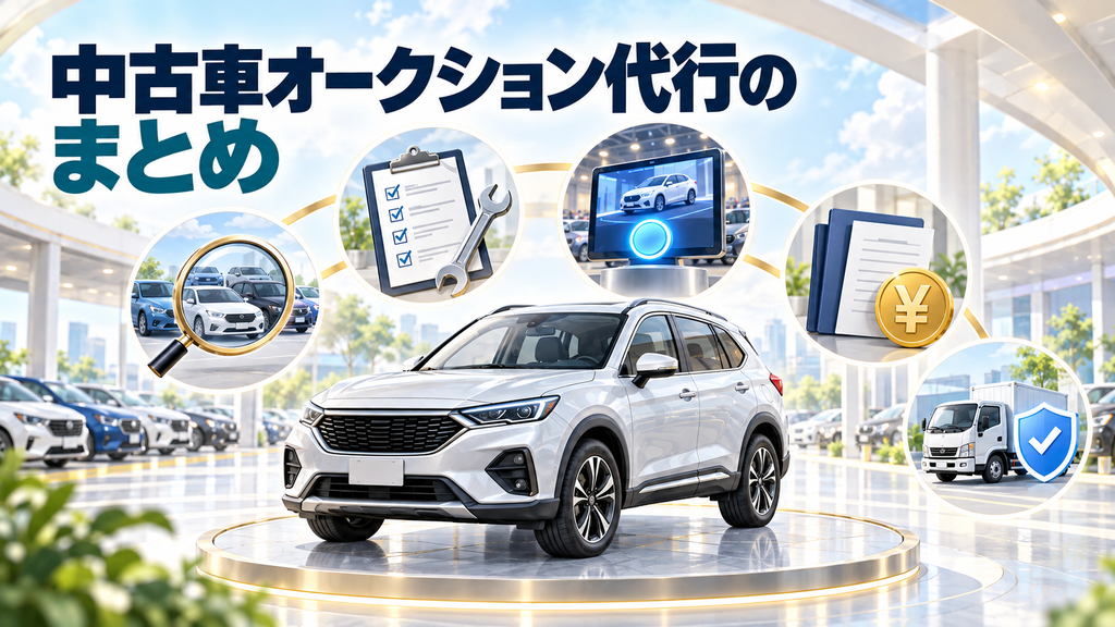 中古車オークション代行のまとめ
