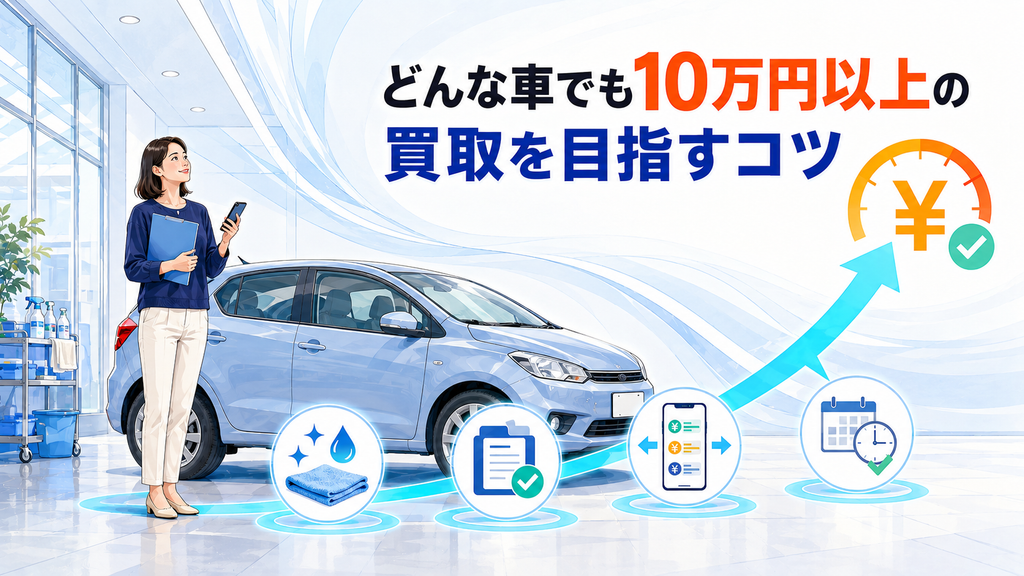 どんな車でも10万円以上の買取を目指すコツ