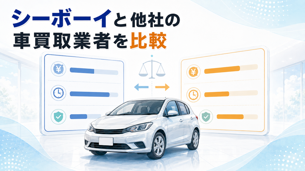 シーボーイと他社の車買取業者を比較