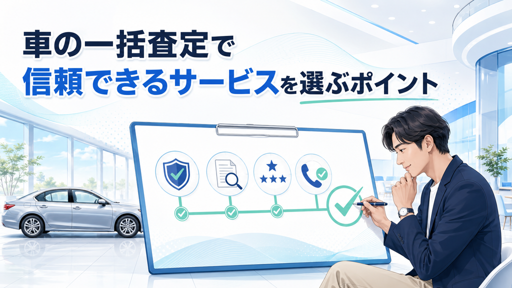 車の一括査定で信頼できるサービスを選ぶポイント