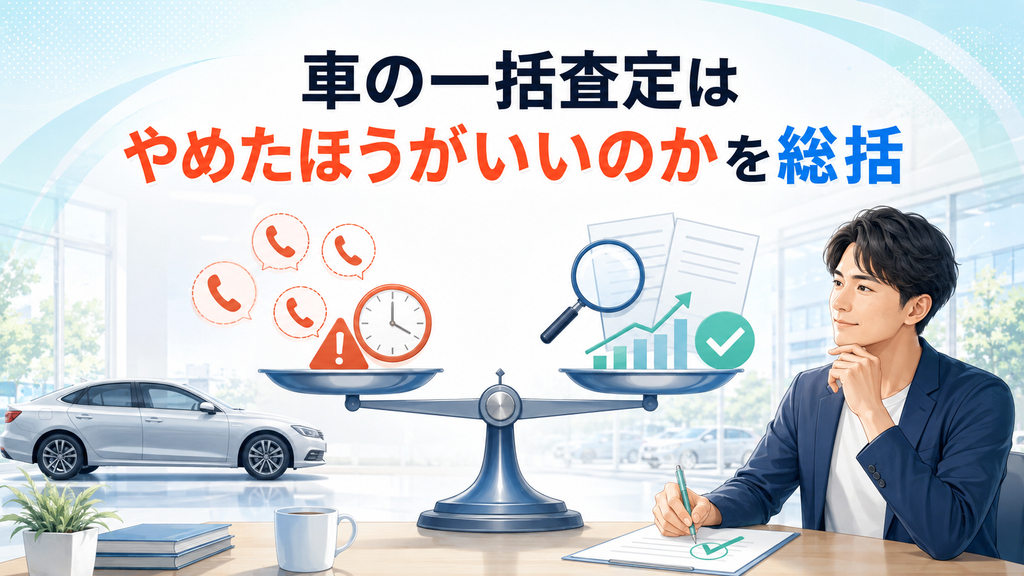車の一括査定はやめたほうがいいのかを総括