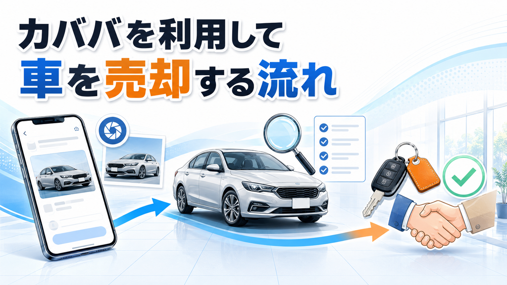 カババを利用して車を売却する流れ