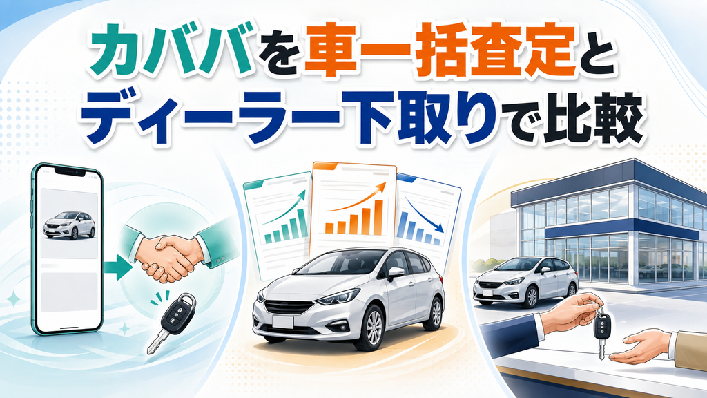 カババを車一括査定とディーラー下取りで比較