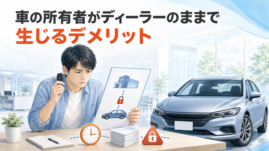 車の所有者がディーラーのままで生じるデメリット