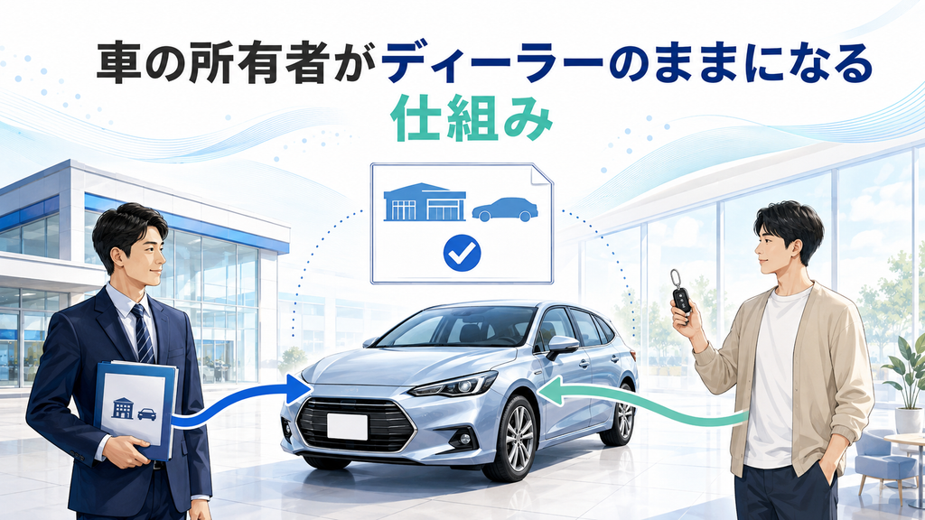 車の所有者がディーラーのままになる仕組み