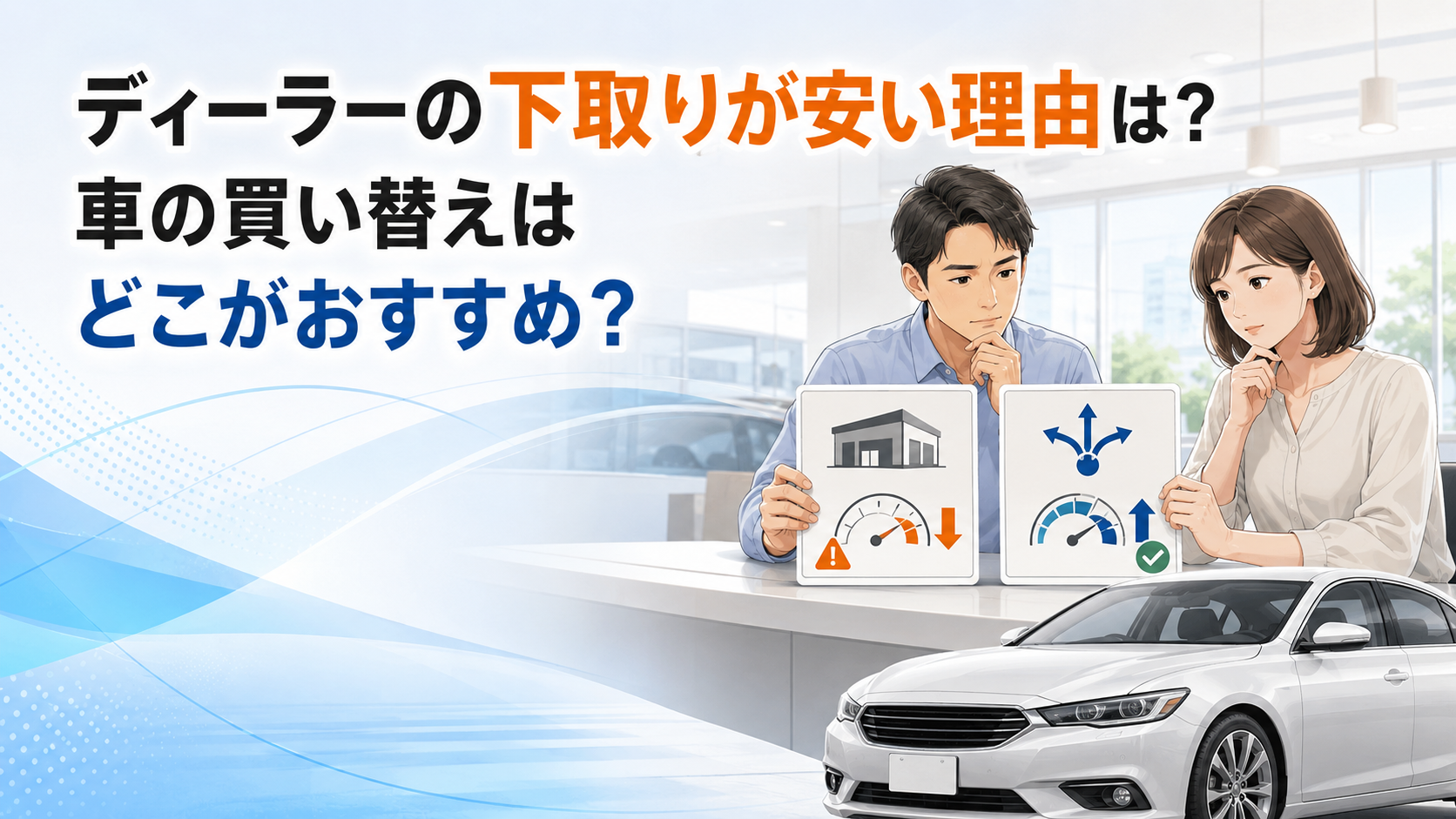 ディーラーの下取りが安い理由は？車の買い替えはどこがおすすめ？