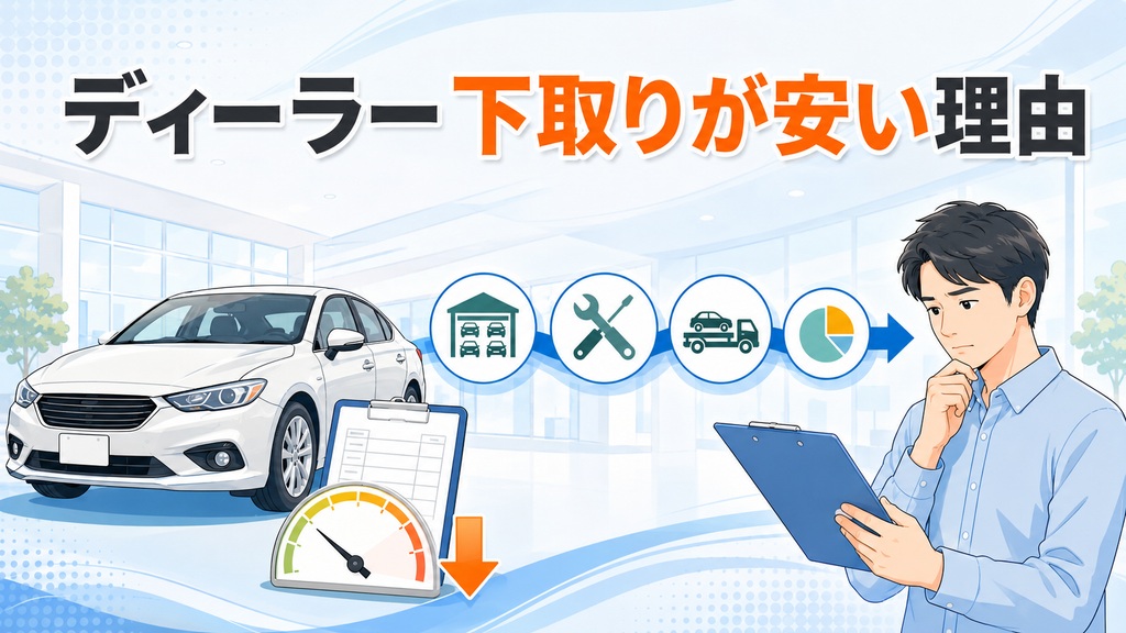 ディーラー下取りが安い理由