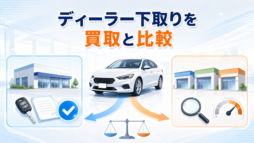 ディーラー下取りを買取と比較