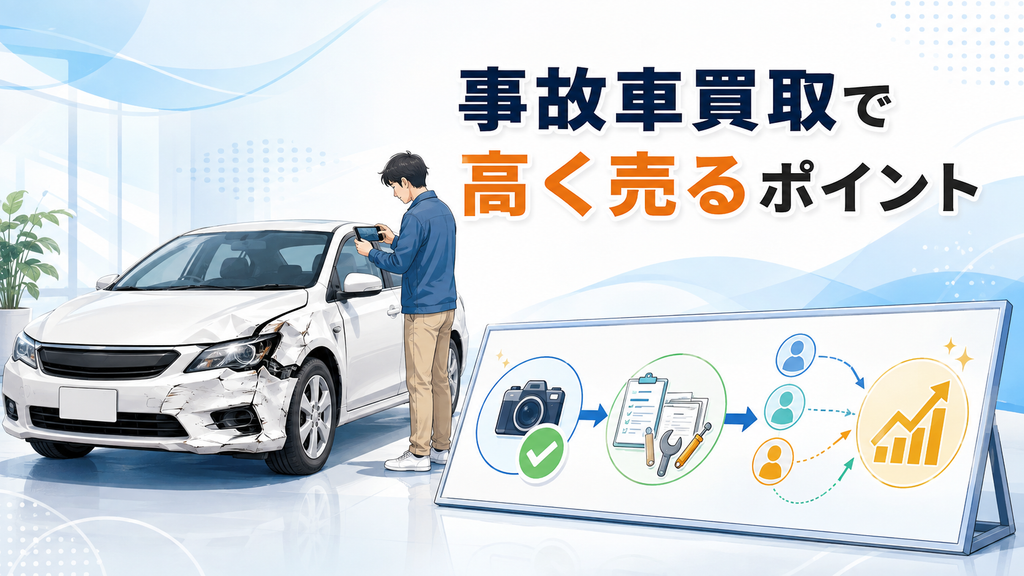 事故車買取で高く売るポイント
